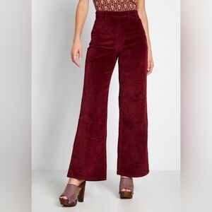 NWT ModCloth Corduroy Wide Leg Pants